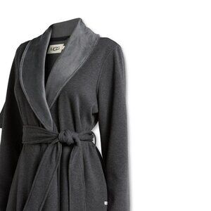 UGG Duffield Robe XS Gray Shawl Collar Cozy Lounge